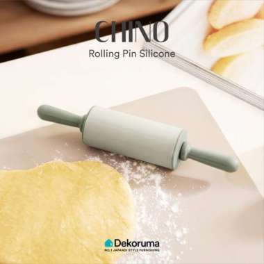 Dekoruma Chino Rolling Pin / Penggiling Adonan Silicon - Grey