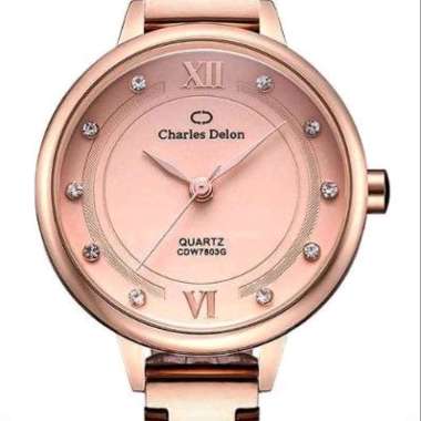 Jam Tangan Wanita Charles Delon 7803 Rose Gold