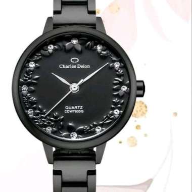 Jam Wanita Charles Delon 7805 Hitam