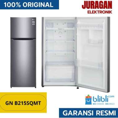 LG Kulkas 2 Pintu GN B215SQMT GNB215SQMT 225 Liter Smart Inverter