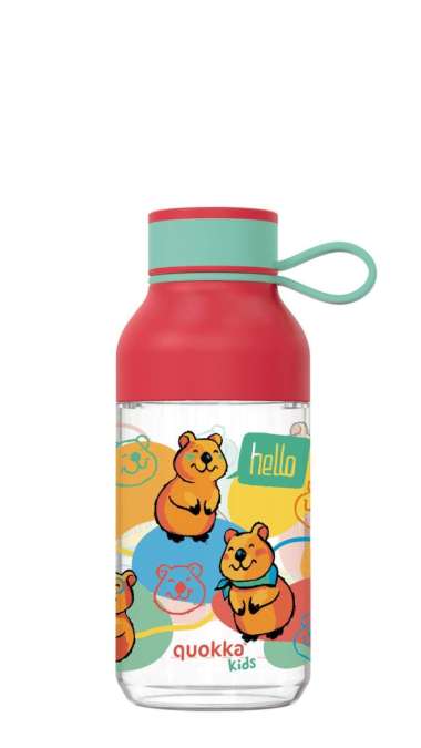 Quokka Kids Ecozen Bottle Ice With Strap 430ml / Botol Minum Anak- Happy Quokka