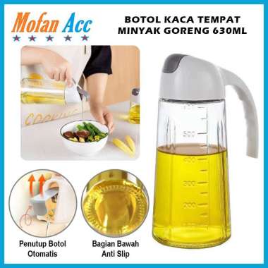 BOTOL KACA MINYAK GORENG 630ML / BOTTLE OIL POT 630 ML WADAH TEMPAT PENYIMPANAN BUMBU DAPUR CUKA MAS