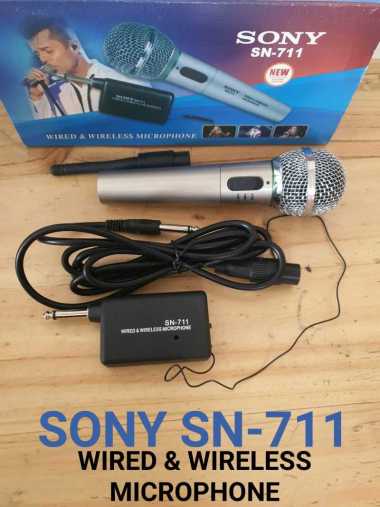Mic Kabel dan Wireless Sony SN711 Microphone Kabel &amp; Wireless Sony SN 711