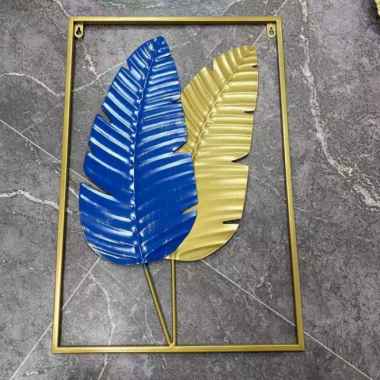 Wall Decor Jam Dinding Lukisan Cermin Dekorasi Dinding Metal Clai 22.BANANA40X60