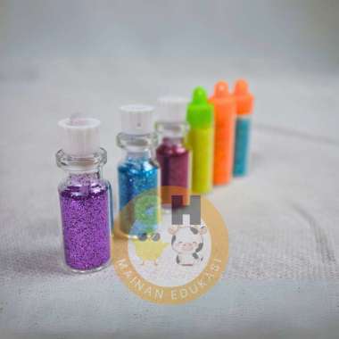Serbuk Glitter Bubuk Glitter Gliter Murah Glitter Halus Kemasan Botol/Plastik 25 gram