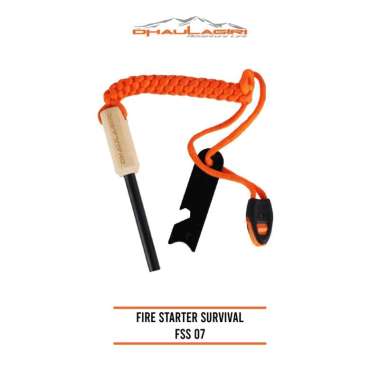 Dhaulagiri - Pemantik Api - Fire Starter FS07 - Pemantik Api Outdoor dilengkapi dengan Peluit Emerge
