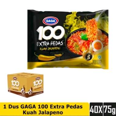 Promo Harga Gaga 100 Extra Pedas Kuah Jalapeno 75 gr - Blibli