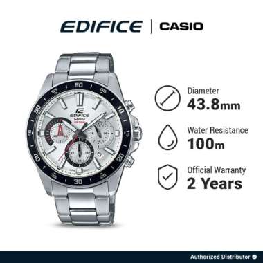 Jam Tangan Pria Edifice EFV-570D-7AVUDF Original Analog silver
