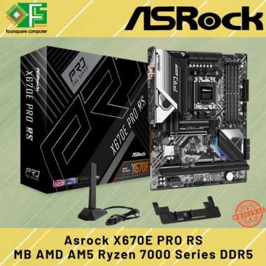 ASRock X670E Pro RS Motherboard AMD AM5 DDR5 ATX X670E
