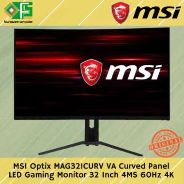 MSI Optix MAG321CURV LED Gaming Monitor 32 Inch Curved 4Ms 60Hz 4K
