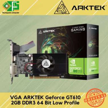 VGA Arktek Geforce GT610 2GB DDR3 64-Bit Low Profile GT 610 2 GB