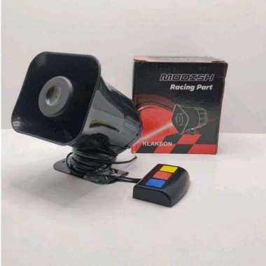 Klakson Toa Motor Mobil 3 Tombol Suara Model Bulat Kotak Modish