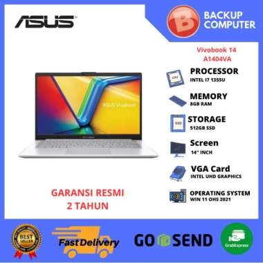 LAPTOP ASUS VIVOBOOK 14 A1404VA-VIPS751/VIPS752 i7-1355U 8GB RAM SILVER