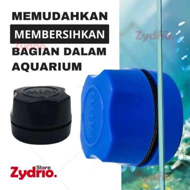 Sikat Aquarium Magnet / Alat Pembersih Kaca Akuarium Magnetic Hitam
