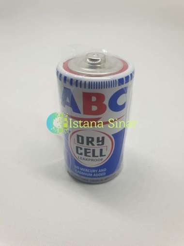 Baterai Abc Sedang R14 untuk Senter Terang Tahan lama (SATUAN)