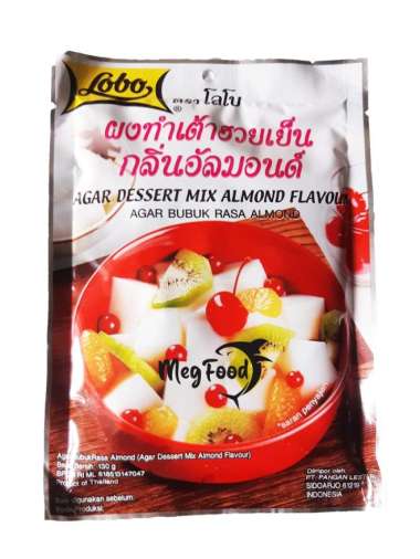 Lobo Agar Dessert Mix Pudding Susu Almond 130gr | Pudding Almond