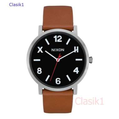 Original 100%!! NIXON A10583055 PORTER LEATHER BLACK TAN CALI Jam Tangan Pria ZGaransi Resmi 2 Tahun