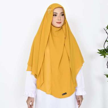 KHIMAR SYARI Mariposa Butterfly Niqab Cadar Jilbab Syari Khimar Jumbo Semua Ukuran Kunyit