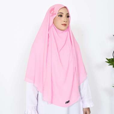 KHIMAR SYARI Mariposa Butterfly Niqab Cadar Jilbab Syari Khimar Jumbo Semua Ukuran Pink