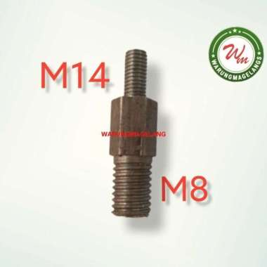 Baut Konektor Adapter Mesin Poles Modern Connector pad M8 X M14
