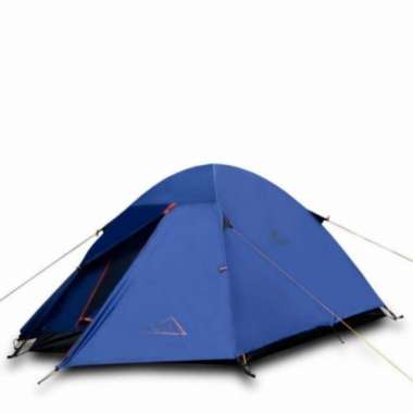 Tenda Eiger Flash Tenda Camping 2 Orang Dome Double Layer Tent blue