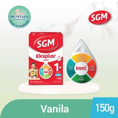 Promo Harga SGM Eksplor 1+ Susu Pertumbuhan Vanila 150 gr - Blibli