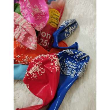 Balon Latex Vis-1 Motif - Isi 25 Pcs