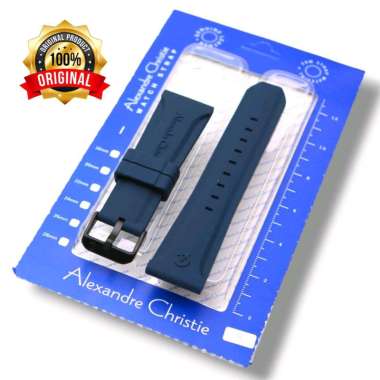 Tali Karet Alexander Christie/ Rubber Stainless Steel Jam Tangan Pria Alexander Christie Original/ K