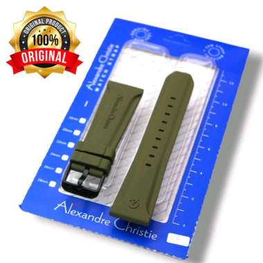 Tali Karet Alexander Christie/ Rubber Stainless Steel Jam Tangan Pria Alexander Christie Original/ K