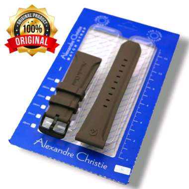 Tali Karet Alexander Christie/ Rubber Stainless Steel Jam Tangan Pria Alexander Christie Original/ K