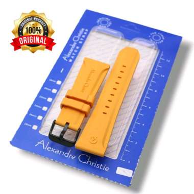 Tali Karet Alexander Christie/ Rubber Stainless Steel Jam Tangan Pria Alexander Christie Original/ K
