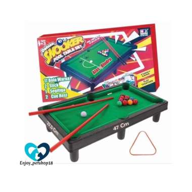 Mainan Anak Meja Biliard / Deluxe Snooker Pool Table Set