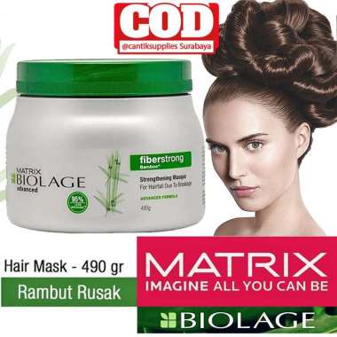 Matrix Biolage Fiber Strong Mask Untuk Rambut Rusak / Masker Rambut Ru