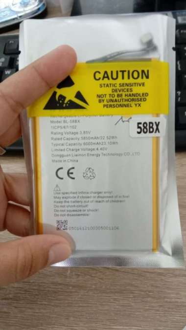 BATERAI INFINIX 58BX BATERAI INFINIX HOT 9 PLAY/HOT 6000MAH TYPE