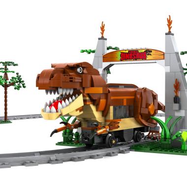 Double E CaDa C59003W Jurassic T-Rex Railcar Dinosaur Electric Train