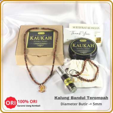 Kalung Kaukah Gantungan Bulan Bintang Untuk Kesehatan Garansi Original Kokka Quraisy Terompah Coklat