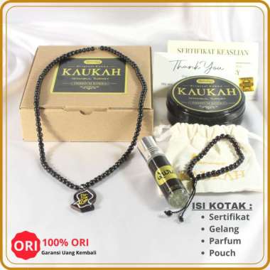 Kalung Kaukah Gantungan Bulan Bintang Untuk Kesehatan Garansi Original Kokka Quraisy Terompah Hitam