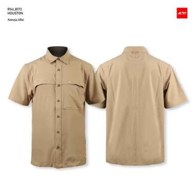 Kemeja Pendek Pria Houston Arei Outdoorgear XL Hitam