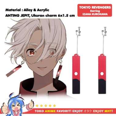 Anting Tokyo Revengers Izana Kurokawa Cosplay Anting Jepit
