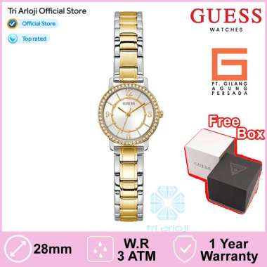 Guess Watches GUESS GW0468L4 Original MELODY Jam Tangan Wanita Analog Silver Gold