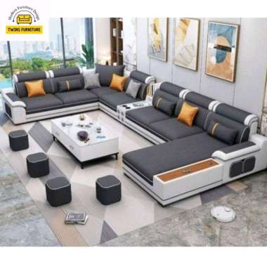 IDEA - kursi sofa modern letter U mewah