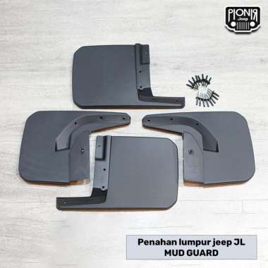 Karpet Lumpur Jeep JL Mudflap Jeep JL Mud Flap Jeep JL Karpet Lumpur Jeep Wrangler JL 2018+ Plastik 