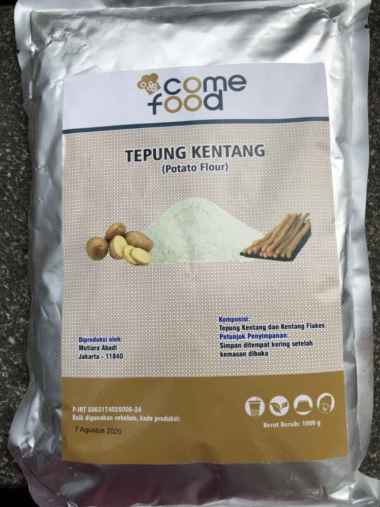 Tepung kentang 1000gram goreng panjang long potato powder come food powder potato 1kg
