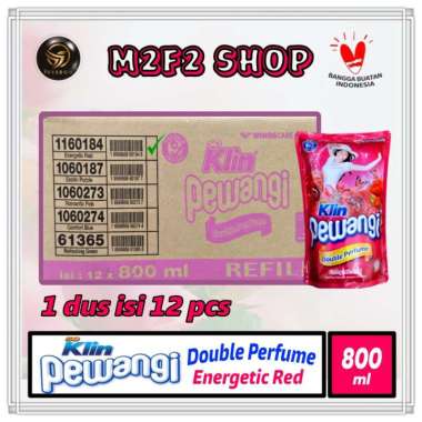 So Klin Cair Pewangi Double Perfume Energetic Red - 800 ml (Kemasan Karton)