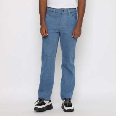 Straightface Menswear Loose Denim in Washed Blue Selvedge Accent - Celana Jeans Biru Muda 12oz Non Stretch 30