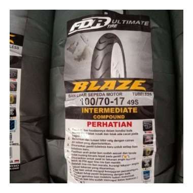Paketan Ban FDR 100/70-17 & 120/70-17 BLAZE INTERMEDIATE COMPOUND TUBELESS