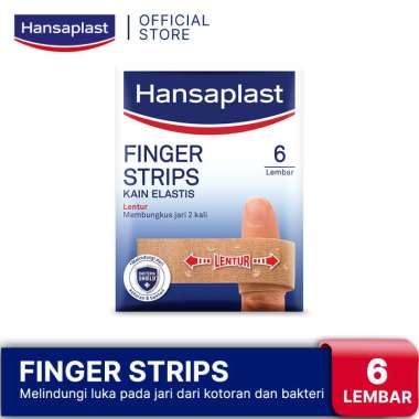 Hansaplast Finger Strips [1 Pack x 6 Lembar] - Plester Pelindung Jari