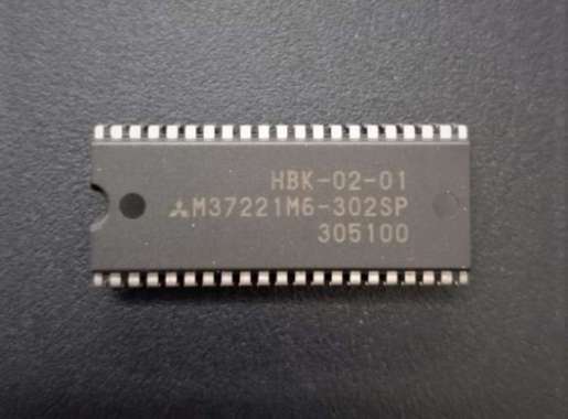 IC HBK-02-01 M37221M6-302SP Program utk TV Tabung Polytron Digitec