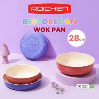 Bespoke Wok Pan Roichen 28cm Blue Green