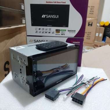 Head Unit Double Din MP5 Deckless Sansui SA5201i Mirror Link